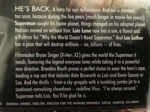 DVD - Superman Returns