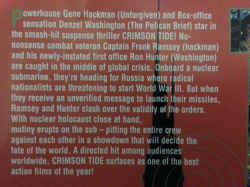 DVD - Crimson Tide - Danger Runs Deep - Washington, Hackman