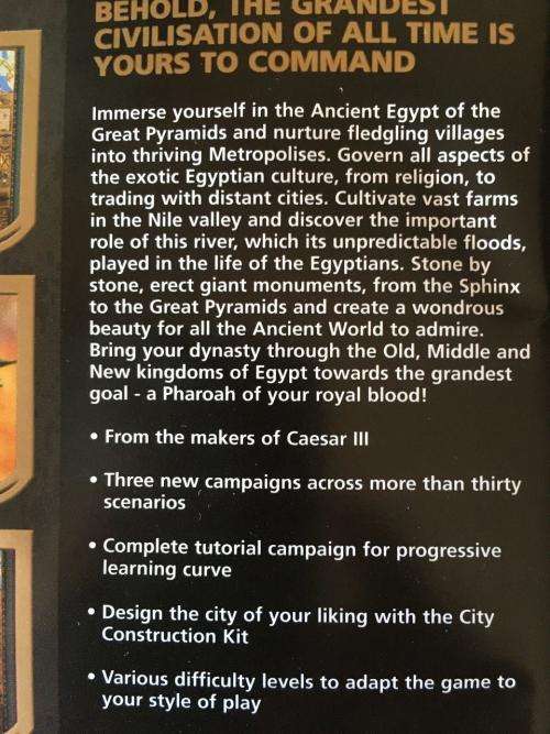 PC - Pharaoh Build A Kingdom, Rule The Nile, Live Forever