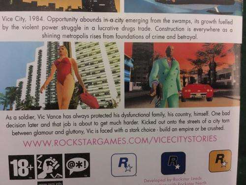 PSP - Grand Theft Auto Vice City Stories - Platinum