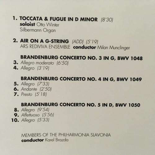 CD - The Classical Collection - CD10 - J.S.Bach - Masterpieces of Baroque