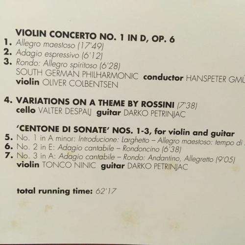 CD - The Classical Collection - CD43 - Paganini - Instrumental Classics