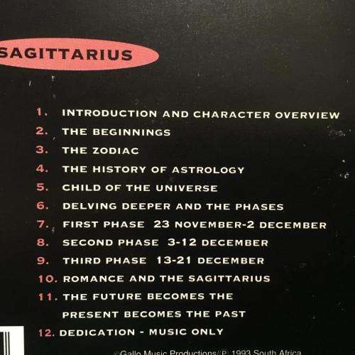 CD - Sagittarius - Revealed - 23 November - 21 Dec An Intimate Sound Experience