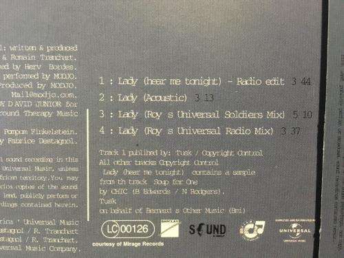 CD - Modjo - Lady (Remixed) (Single)
