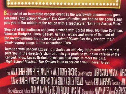 DVD - High School Musical The Concert Extreme Access Pass