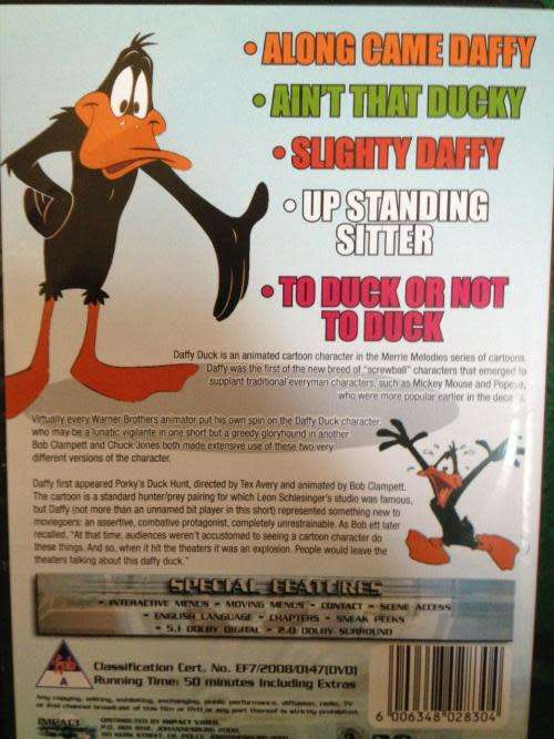 DVD - Daffy Duck at Home