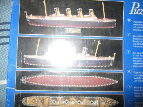 3D - Titanic Puzzle - Milton Bradley