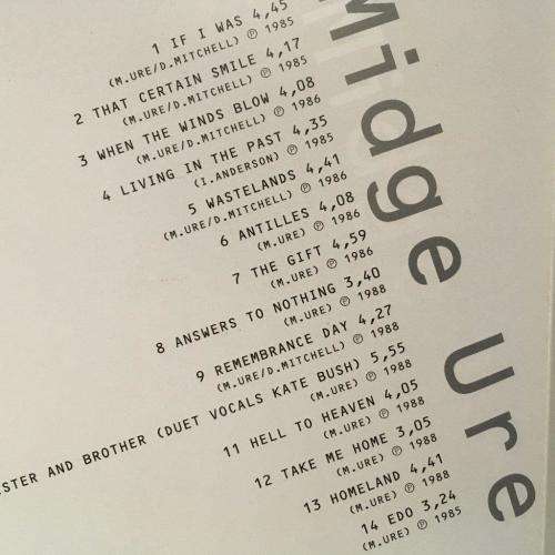 CD - Midge Ure - If I Was