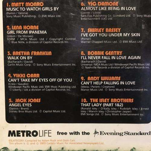 CD - Late Night London (Free with the evening Standard) (Card Cover)