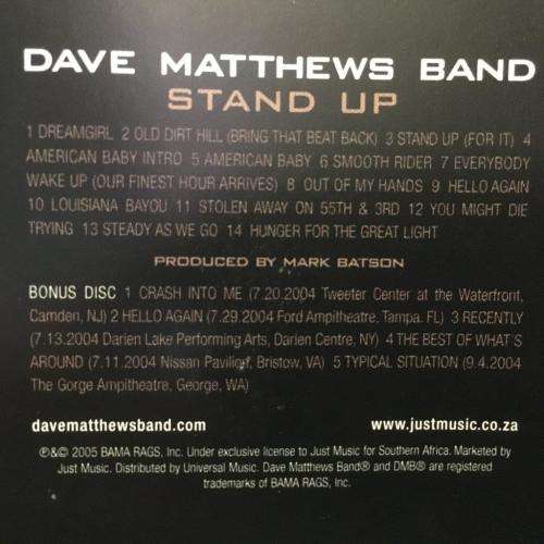 CD - Dave Matthews Band - Stand Up (2cd)