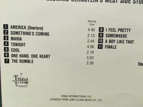 CD - West Side Story - Original London Cast - Leonard Bernstein`s