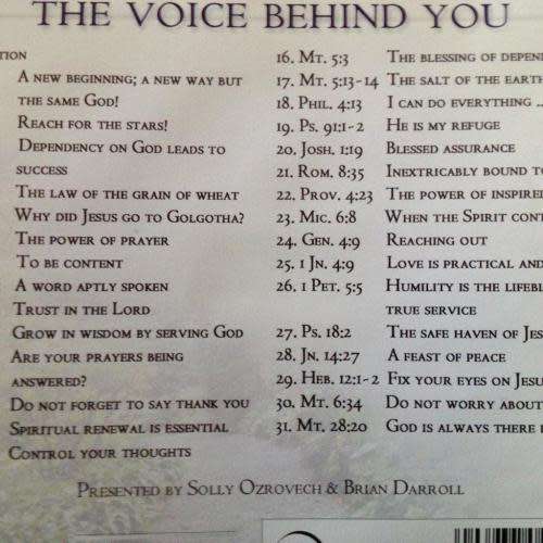 CD - Solly Ozrovech & Brian Darroll - The Voice Behind You