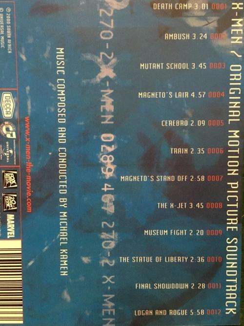 CD - X-Men - Original Motion Picture Soundtrack