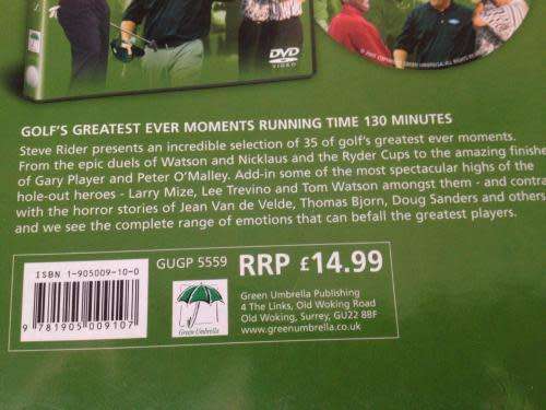 Golf Book & DVD Gift Pack