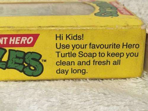 VINTAGE TEENAGE MUTANT NINJA TURTLES TMNT  Donatello Pictrue SOAP 1990 - mint in box - Never used