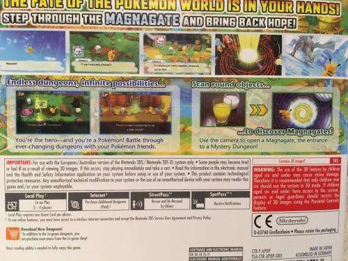 Nintendo 3DS - Pokemon Mystery Dungeon Gates To Infinity