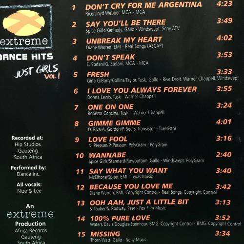 CD - Extreme Dance Hits - Just Girls Vol 1