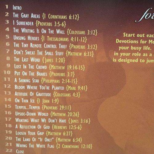 CD - Drive Time Devotions for moms narrated by Lisa Whelchel