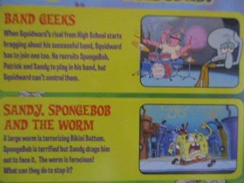 DVD - Spongebob Squarepants - Two Crazy Episodes - Band Geeks, Sandy Spongebob & The Worm
