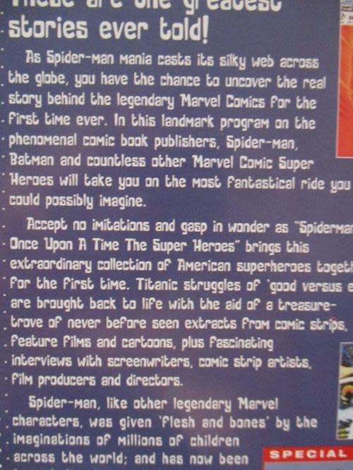 DVD - Spider-man - once upon a time the super heroes!