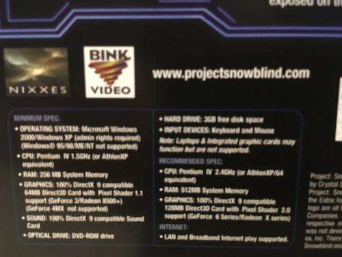PC - Project Snowblind