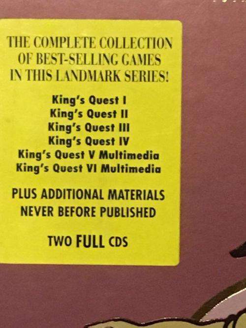 PC - Kings Quest Collector's Edition (Big Box Game DOS win 3.1 ) - Retro Gaming