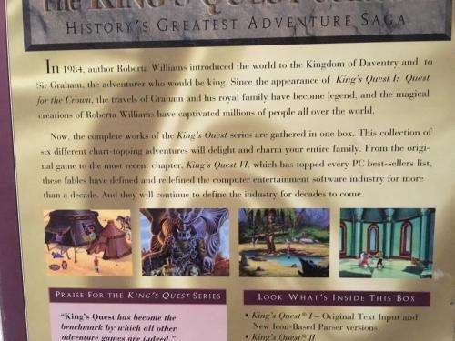 PC - Kings Quest Collector's Edition (Big Box Game DOS win 3.1 ) - Retro Gaming