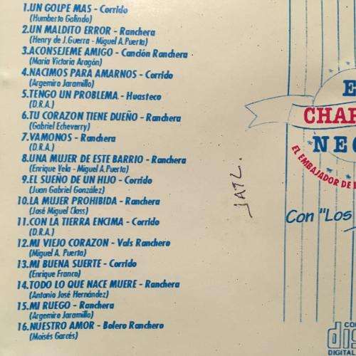 CD - El Charrito Negro - `Un Golpe Mas`