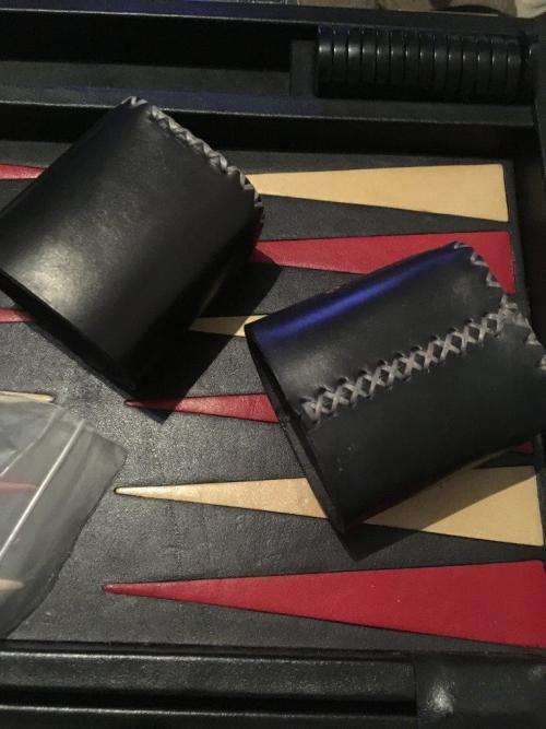 Backgammon In Leatherette Brief Case