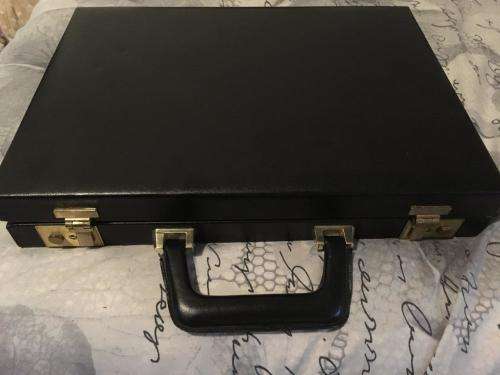 Backgammon In Leatherette Brief Case