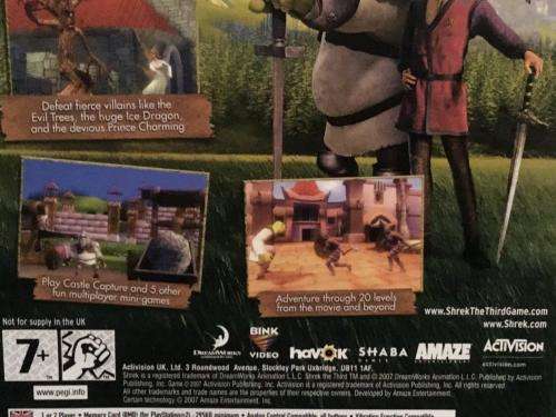 PS2 - Shrek The Third Platinum