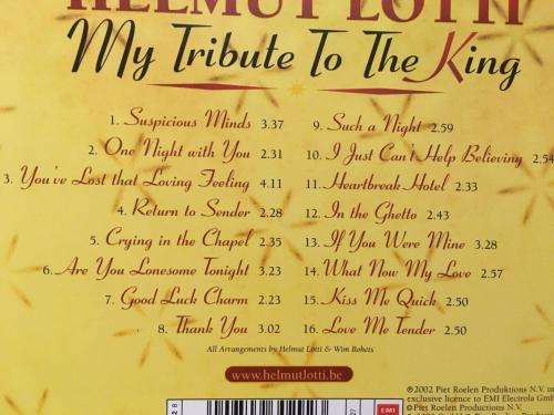 CD - Helmut Lotti - My Tribute To The King
