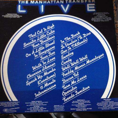 LP - The Manhattan - Transfer Live