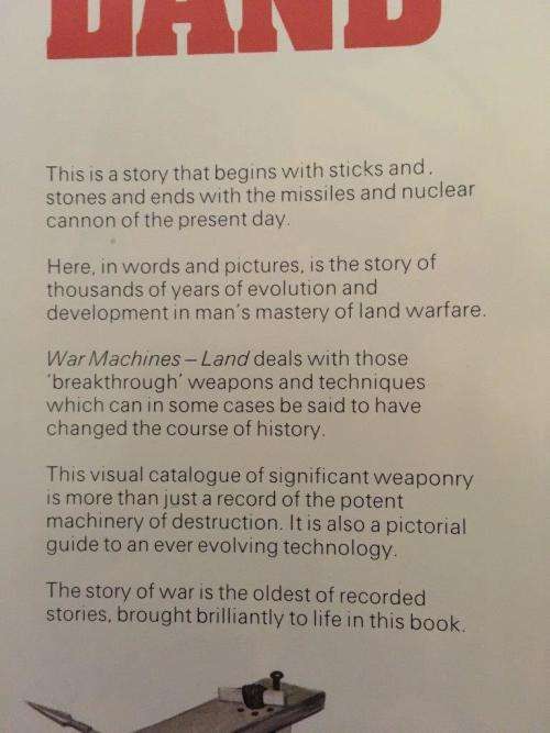 War Machines - Land - Hard Cover 141 pages