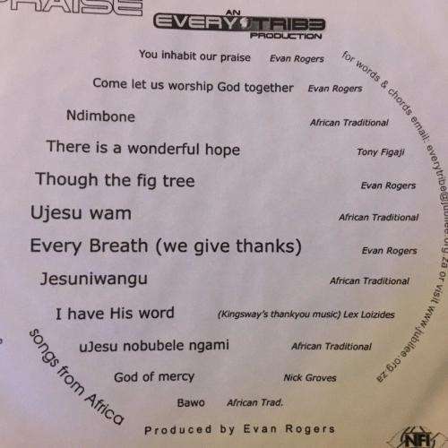 CD - Every Tribe - You In Habit Our Praise