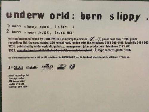 CD - Underworld - Born Slippy (Single)