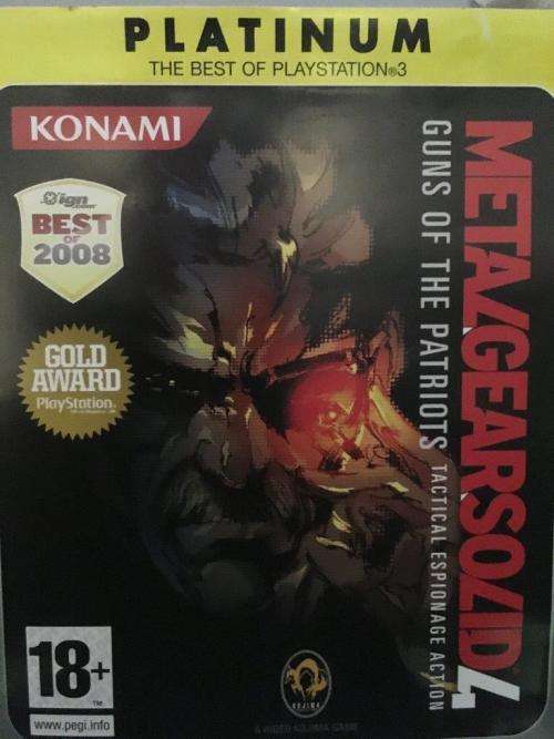 PS3 - Metal Gear Solid 4 Guns of The Patriots - Platinum
