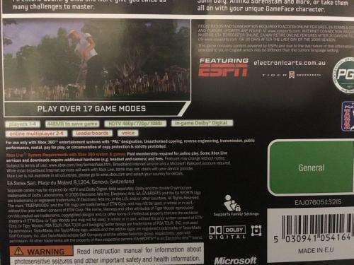 Xbox 360 - Tiger Woods PGA Tour 07