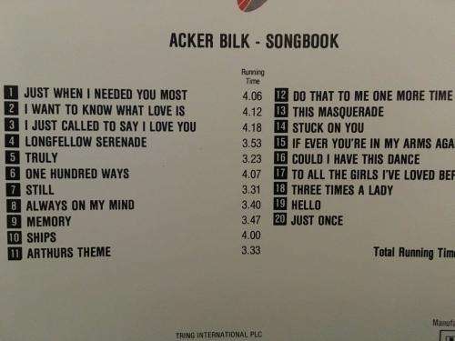 CD - Acker Bilk - Songbook