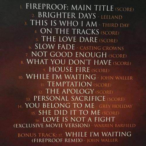 CD - Fireproof - Original Motion Picture Soundtrack