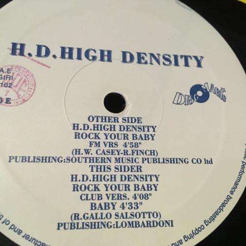 12` Maxi - H.D. Density - Rock Your Baby (12`)
