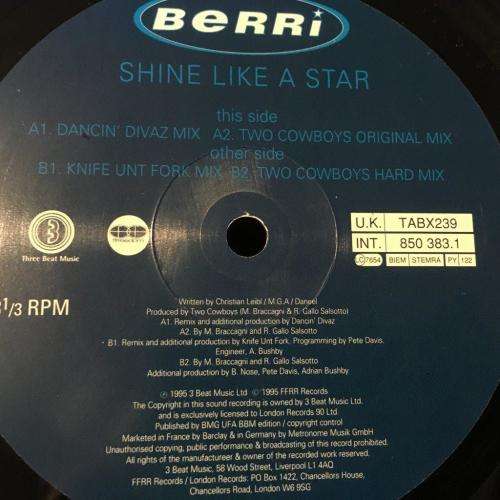 12` Maxi - Berri - Shine Like A Star (12`)