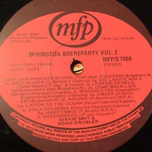 LP - Springbok Boereparty 2