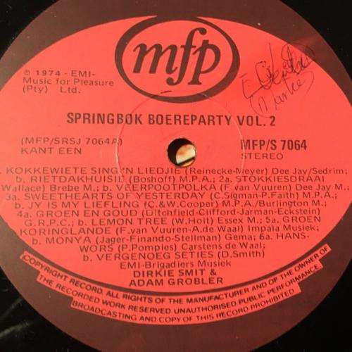 LP - Springbok Boereparty 2