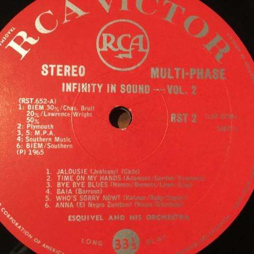 LP - Esquivel and His Orchestra - Infinity in Sound Volume 2