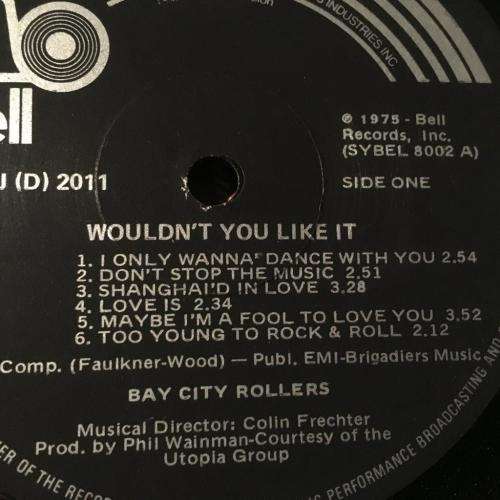 LP - Bay City Rollers - Wouldn`t You Like It?