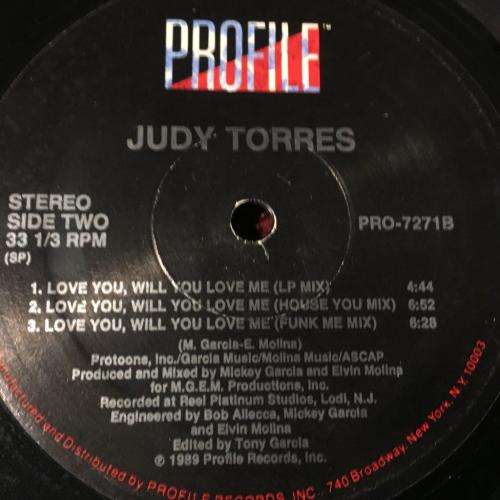 12` Maxi - Judy Torres - Love You Will You Love Me (12`)