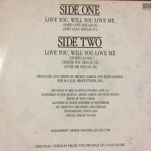 12` Maxi - Judy Torres - Love You Will You Love Me (12`)