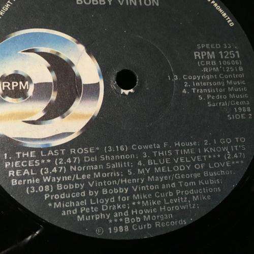 LP - Bobby Vinton - Bobby Vinton