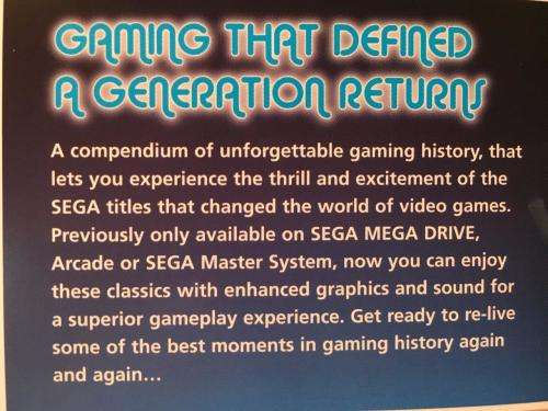 PS2 - SEGA Classics Collection